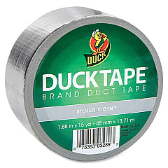Duck Brand Color Duct Tape 15 yd Length x 1.88" Width - Chrome - For Color Coding, Repairing, Packing, Crafting - 1 Roll (1303158RL) Duck Brand Color Duct Tape 15 yd Length x 1.88" Width - Chrome - For Color Coding, Repairing, Packing, Crafting - 1 Roll (1303158RL)