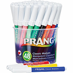 Prang Classic Bullet Tip Art Markers Assorted Ink - 48 / Set (80848)