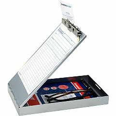 Saunders Recycled Aluminum Redi-Rite Clipboard Top Opening - 6" x 9" Sheet Size - Aluminum - Silver - 1 Each (00213)
