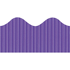 Bordette Decorative Border Fade Resistant - 2.25" Width x 600" Length - Purple - 1 Roll (37044) Bordette Decorative Border Fade Resistant - 2.25" Width x 600" Length - Purple - 1 Roll (37044)