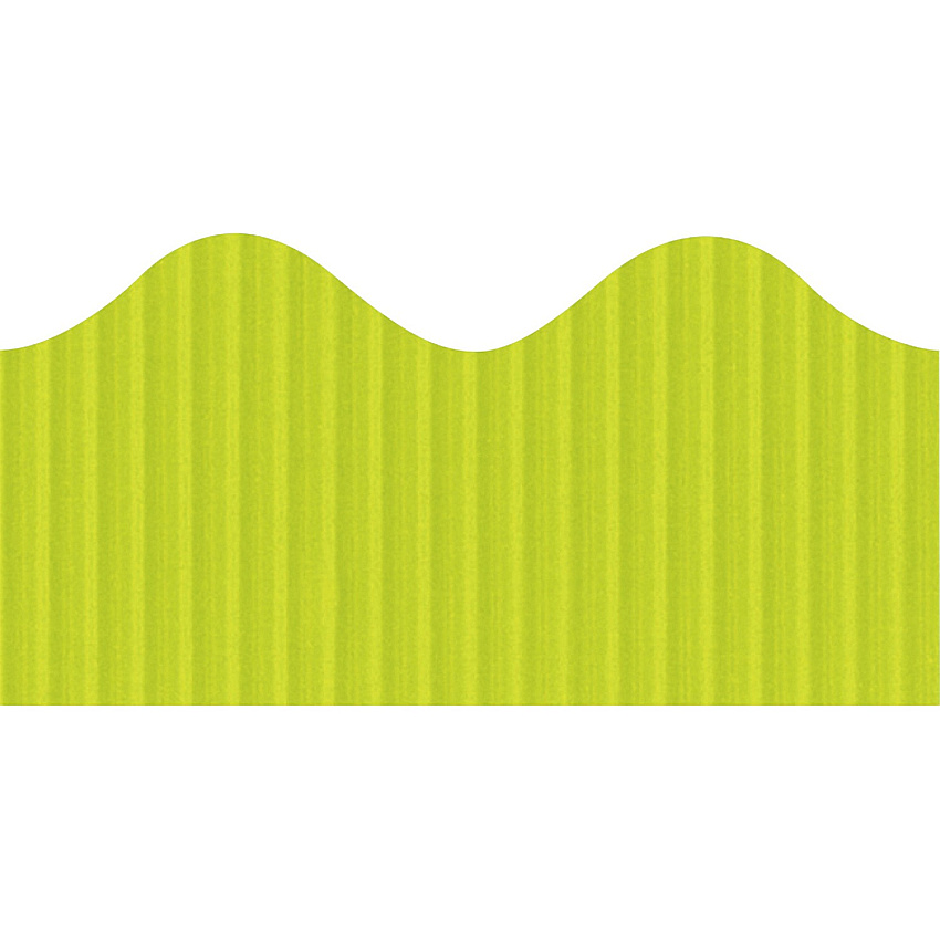 Bordette Decorative Border Fade Resistant - 2.25" Width x 600" Length - Lime - 1 Roll (37054)