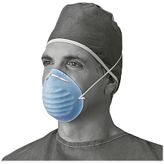 Medline Cone-style Face Mask Blue - Latex-free, Fluid Resistant, Rounded Edge - 50 / Box (NON27381) Medline Cone-style Face Mask Blue - Latex-free, Fluid Resistant, Rounded Edge - 50 / Box (NON27381)