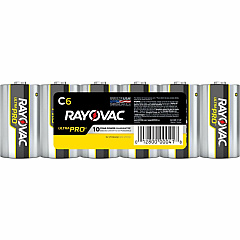 Rayovac Ultra Pro Alkaline C Batteries For Multipurpose - C - 1.5 V DC - 6 / Pack (ALC6J) Rayovac Ultra Pro Alkaline C Batteries For Multipurpose - C - 1.5 V DC - 6 / Pack (ALC6J)