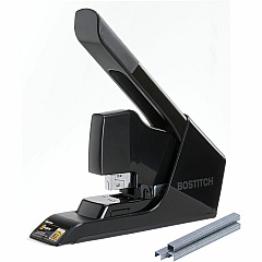 Bostitch EZ Squeeze Antimicrobial Heavy Duty Stapler Staples Upto 130 Sheet - Holds Upto 210 Staple - Full Strip - Black - 1 Each (B8130)