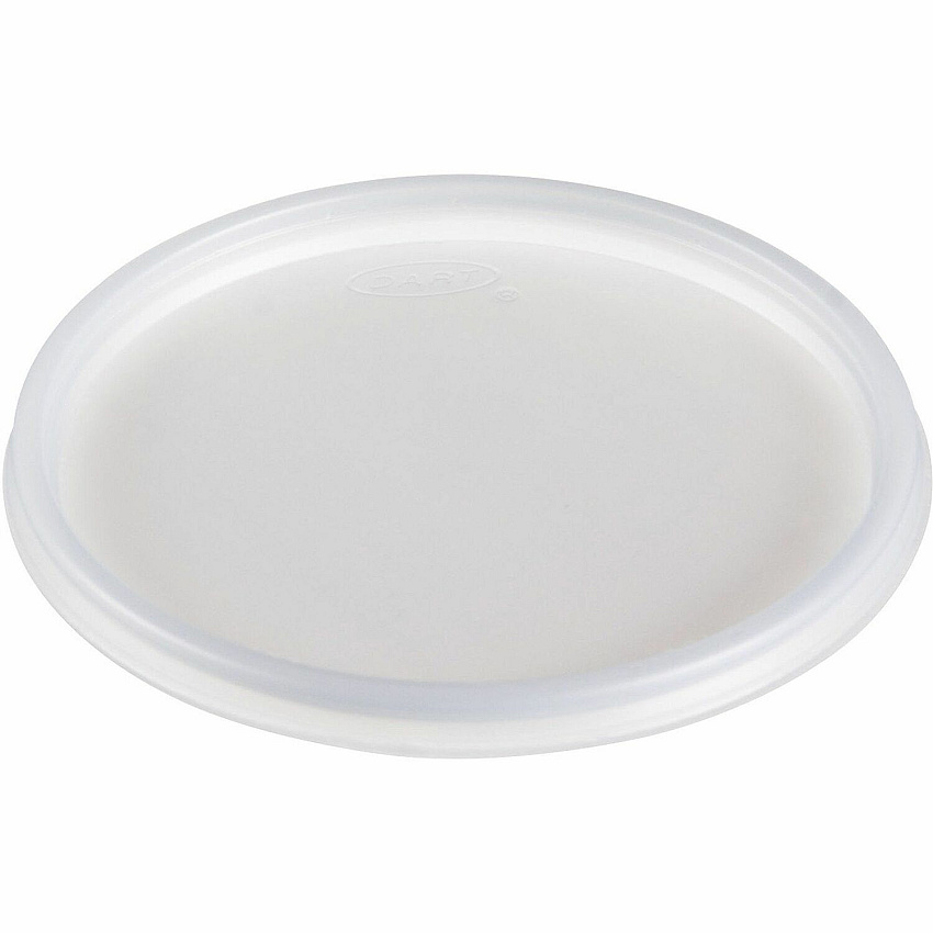 Dart 20 oz HIPS Plastic Non-vented Lid - Translucent Breakroom - 4.2" Diameter - Translucent - Plastic, Foam, Polystyrene Body - 100/Pack - 10 / Carton (20JLNV)