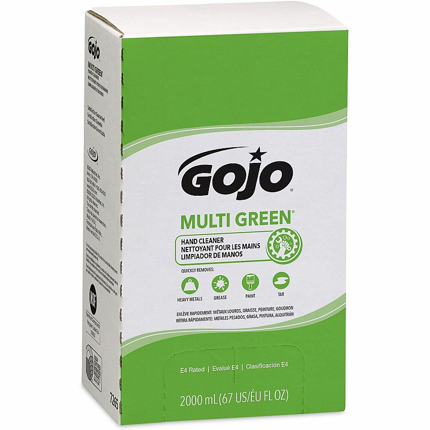 Gojo&reg; Multi Green Hand Cleaner Citrus Scent - 2.11 quart - Soil Remover, Dirt Remover, Kill Germs - Hand - Green - Non-abrasive - 1 Each (726504)
