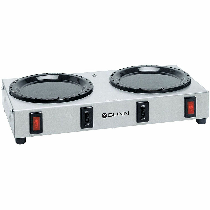 BUNN WX2 2-Station Coffee Warmer Dual Warmer/Plates - 130 W Electric Power Source - Stainless Steel - Stainless Steel - 1 Each (063100004)