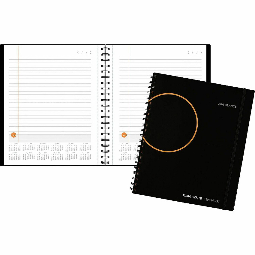 At-A-Glance Plan. Write. Remember. Undated Planning Notebook with Reference Calendars Large - Julian Dates - Daily - 1 Year - January 2027 to December 2027 - 1 Day Single Page Layout - 8 1/2" x 11" Sheet Size - White Sheet - Wire Bound - Bungee (70620905)