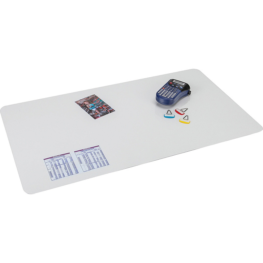 Artistic Krystal Antimicrobial Desk Pad Rectangular - 36" Width x 20" Depth - Vinyl - Clear - 1 Each (6060M)