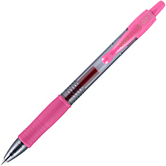 G2 Premium Gel Ink Retractable Pens 0.7 mm Fine Pen Point - Refillable - Retractable - Pink Ink - Gel-based - Translucent Barrel - 12 / Dozen (31174)
