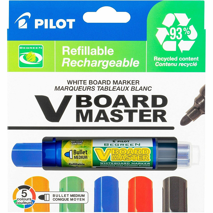 Pilot BeGreen VBoard Master Medium Bullet Marker (43921)