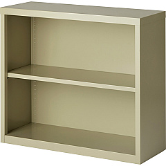 Lorell Fortress Series Bookcase 34.5" Width x 13" Depth x 30" Height - 2 x Shelf(ves) - Putty - Powder Coated - Steel - Recycled - 1 Each (LLR41281) Lorell Fortress Series Bookcase 34.5" Width x 13" Depth x 30" Height - 2 x Shelf(ves) - Putty - Powder Coated - Steel - Recycled - 1 Each (LLR41281)