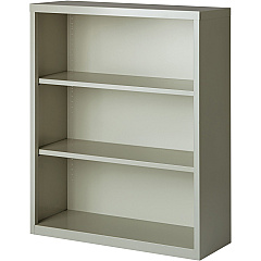 Lorell Fortress Series Bookcase 34.5" Width x 13" Depth x 42" Height - 3 x Shelf(ves) - Light Gray - Powder Coated - Steel - Recycled - 1 Each (LLR41283) Lorell Fortress Series Bookcase 34.5" Width x 13" Depth x 42" Height - 3 x Shelf(ves) - Light Gray - Powder Coated - Steel - Recycled - 1 Each (LLR41283)