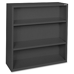 Lorell Fortress Series Bookcase 34.5" Width x 13" Depth x 42" Height - 3 x Shelf(ves) - Black - Powder Coated - Steel - Recycled - 1 Each (LLR41285) Lorell Fortress Series Bookcase 34.5" Width x 13" Depth x 42" Height - 3 x Shelf(ves) - Black - Powder Coated - Steel - Recycled - 1 Each (LLR41285)