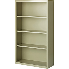 Lorell Fortress Series Bookcase 34.5" Width x 13" Depth x 60" Height - 4 x Shelf(ves) - Putty - Powder Coated - Steel - Recycled - 1 Each (LLR41287) Lorell Fortress Series Bookcase 34.5" Width x 13" Depth x 60" Height - 4 x Shelf(ves) - Putty - Powder Coated - Steel - Recycled - 1 Each (LLR41287)