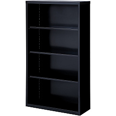 Lorell Fortress Series Bookcase 34.5" Width x 13" Depth x 60" Height - 4 x Shelf(ves) - Black - Powder Coated - Steel - Recycled - 1 Each (LLR41288) Lorell Fortress Series Bookcase 34.5" Width x 13" Depth x 60" Height - 4 x Shelf(ves) - Black - Powder Coated - Steel - Recycled - 1 Each (LLR41288)