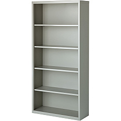 Lorell Fortress Series Bookcase 34.5" Width x 13" Depth x 72" Height - 5 x Shelf(ves) - Light Gray - Powder Coated - Steel - Recycled - 1 Each (LLR41289) Lorell Fortress Series Bookcase 34.5" Width x 13" Depth x 72" Height - 5 x Shelf(ves) - Light Gray - Powder Coated - Steel - Recycled - 1 Each (LLR41289)