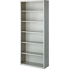 Lorell Fortress Series Bookcase 34.5" Width x 13" Depth x 82" Height - 6 x Shelf(ves) - Light Gray - Powder Coated - Steel - Recycled - Assembly Required - 1 Each (LLR41292) Lorell Fortress Series Bookcase 34.5" Width x 13" Depth x 82" Height - 6 x Shelf(ves) - Light Gray - Powder Coated - Steel - Recycled - Assembly Required - 1 Each (LLR41292)
