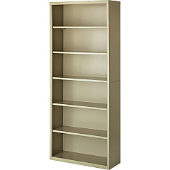 Lorell Fortress Series Bookcase 34.5" Width x 13" Depth x 82" Height - 6 x Shelf(ves) - Putty - Powder Coated - Steel - Recycled - 1 Each (LLR41293) Lorell Fortress Series Bookcase 34.5" Width x 13" Depth x 82" Height - 6 x Shelf(ves) - Putty - Powder Coated - Steel - Recycled - 1 Each (LLR41293)
