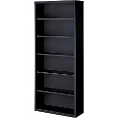 Lorell Fortress Series Bookcase 34.5" Width x 13" Depth x 82" Height - 6 x Shelf(ves) - Black - Powder Coated - Steel - Recycled - 1 Each (LLR41294) Lorell Fortress Series Bookcase 34.5" Width x 13" Depth x 82" Height - 6 x Shelf(ves) - Black - Powder Coated - Steel - Recycled - 1 Each (LLR41294)