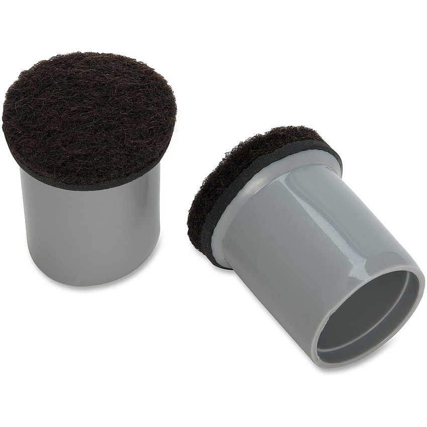 Lorell Replacement Chair Tips with Felt Gray - 16 / Bag (LLR49323)