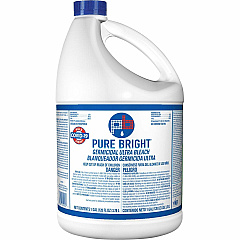 KIK Custom Pure Bright Germicidal Ultra Bleach For Industry, Kitchen, Bathroom, Work Surface, Hospital, Restaurant, Nursing Home, School, Hotel, Bedroom, Restroom - Concentrate - 128 fl oz (4 quart) - Kill Germs, Phosphate-free - White - 1 Each (8635042) KIK Custom Pure Bright Germicidal Ultra Bleach For Industry, Kitchen, Bathroom, Work Surface, Hospital, Restaurant, Nursing Home, School, Hotel, Bedroom, Restroom - Concentrate - 128 fl oz (4 quart) - Kill Germs, Phosphate-free - White - 1 Each (8635042)