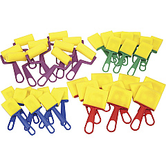 Creativity Street Foam Brushes/Rollers Classroom Pack Plastic Handle - 40 / Set (5212) Creativity Street Foam Brushes/Rollers Classroom Pack Plastic Handle - 40 / Set (5212)