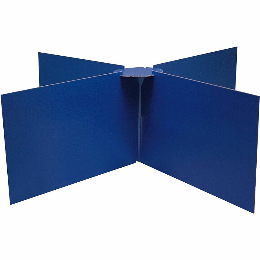 Pacon Round Table Privacy Board 14" Height - Blue - 1 Each (3788)
