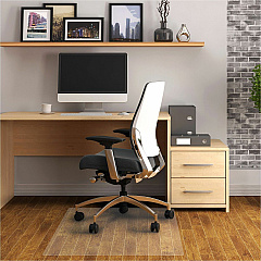 Floortex Phthalate-Free Vinyl Rectangular Chair Mat for Hard Floor - 48" x 60" Hard Floor, Home, Office, Chair - 60" Length x 48" Width x 0.080" Depth x 0.080" Thickness - Rectangular - Polyvinyl Chloride (PVC), Polyethylene Terephthalate (P (PF1215225EV) Floortex Phthalate-Free Vinyl Rectangular Chair Mat for Hard Floor - 48" x 60" Hard Floor, Home, Office, Chair - 60" Length x 48" Width x 0.080" Depth x 0.080" Thickness - Rectangular - Polyvinyl Chloride (PVC), Polyethylene Terephthalate (P (PF1215225EV)