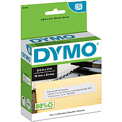 Dymo LW Return Address Labels 3/4" x 2" 3/4" Width x 2" Length - Rectangle - Direct Thermal - White - 500 / Roll - 500 Total Label(s) - 500 / Roll (30330) Dymo LW Return Address Labels 3/4" x 2" 3/4" Width x 2" Length - Rectangle - Direct Thermal - White - 500 / Roll - 500 Total Label(s) - 500 / Roll (30330)