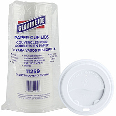 Genuine Joe Hot Cup Protective Lids Polystyrene - White - 50 / Pack (GJO11259) Genuine Joe Hot Cup Protective Lids Polystyrene - White - 50 / Pack (GJO11259)