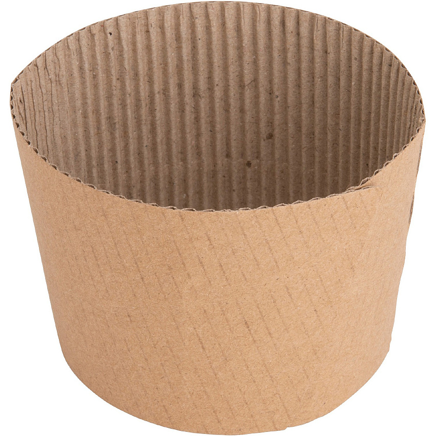 Genuine Joe Protective Corrugated Cup Sleeves Brown - 50 / Pack (GJO19049)