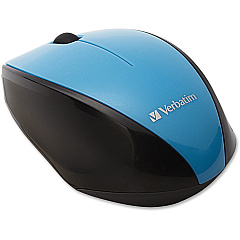 Verbatim Wireless Multi-trac LED Optical Mouse Blue Optical - Wireless - Radio Frequency - 2.40 GHz - Blue - USB 2.0 - Scroll Wheel - 3 Button(s) - 1 x AA Battery Supported - 1 Each (97993) Verbatim Wireless Multi-trac LED Optical Mouse Blue Optical - Wireless - Radio Frequency - 2.40 GHz - Blue - USB 2.0 - Scroll Wheel - 3 Button(s) - 1 x AA Battery Supported - 1 Each (97993)