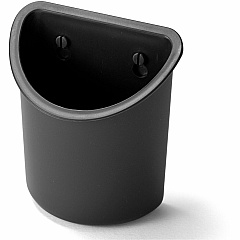 Lorell Recycled Mounting Pencil Cup Plastic - Black - 1 Each (LLR80668) Lorell Recycled Mounting Pencil Cup Plastic - Black - 1 Each (LLR80668)