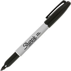 Sharpie Fine Point Permanent Ink Marker Black Ink - Alcohol Based - 1 Each (30051)