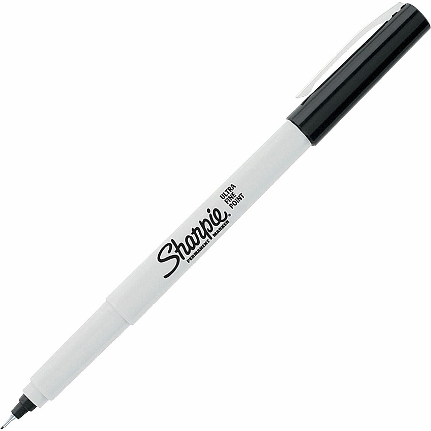 Sharpie Ultra Fine Permanent Marker Black Ink - Alcohol Based - 1 Each (37121)