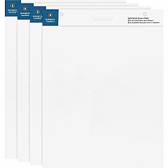 Business Source 25"x30" Self-stick Easel Pads 30 Sheets - Plain - 25" x 30" Sheet Size - White Paper - Cardboard Cover - Self-stick - 4 / Carton (BSN38592) Business Source 25"x30" Self-stick Easel Pads 30 Sheets - Plain - 25" x 30" Sheet Size - White Paper - Cardboard Cover - Self-stick - 4 / Carton (BSN38592)