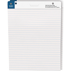 Business Source 25"x30" Lined Self-stick Easel Pads 30 Sheets - 25" x 30" Sheet Size - White Paper - Cardboard Cover - Self-stick - 2 / Carton (BSN38593) Business Source 25"x30" Lined Self-stick Easel Pads 30 Sheets - 25" x 30" Sheet Size - White Paper - Cardboard Cover - Self-stick - 2 / Carton (BSN38593)
