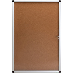 Lorell Enclosed Cork Bulletin Board 36" Board Height x 24" Board Width - Natural Cork Surface - Lock, Resilient, Durable, Self-healing - Aluminum Frame - 1 Each (LLR42706) Lorell Enclosed Cork Bulletin Board 36" Board Height x 24" Board Width - Natural Cork Surface - Lock, Resilient, Durable, Self-healing - Aluminum Frame - 1 Each (LLR42706)