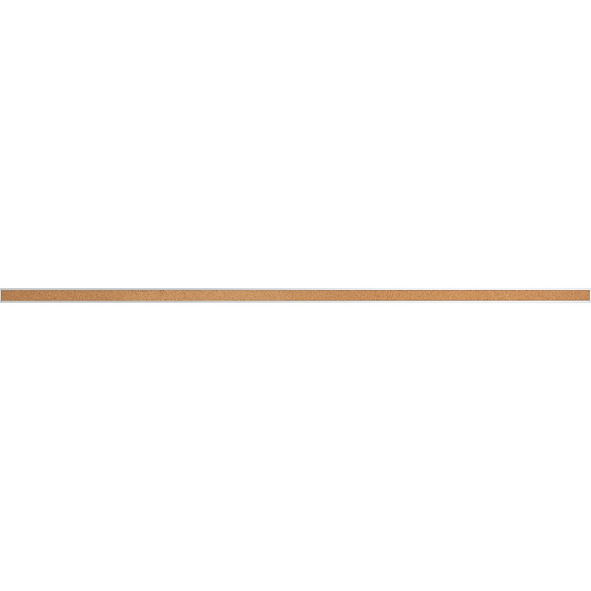 Lorell Cork Strip Bulletin Bar 36" Board Width - Cork Surface - Self-healing, Fade Resistant, Self-sealing - Anodized Aluminum Frame - 1 Each (LLR49534)