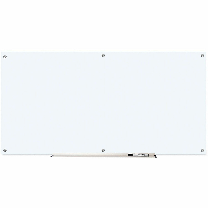 Lorell Dry-Erase Glass Board 72" (6 ft) Width x 36" (3 ft) Height - Frost Glass Surface - Rectangle - Stain Resistant, Ghost Resistant - Assembly Required - 1 Each (LLR52500)