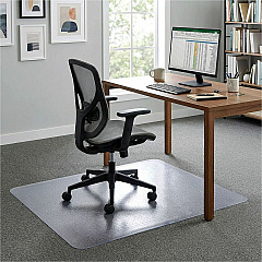 Lorell Rectangular Chair Mat for Standard-Pile Carpet - 48" x 60" Carpet - 48" Width x 60" Depth x 0.087" Thickness - Rectangular - Polycarbonate - Clear - 1 Each (LLR69705) Lorell Rectangular Chair Mat for Standard-Pile Carpet - 48" x 60" Carpet - 48" Width x 60" Depth x 0.087" Thickness - Rectangular - Polycarbonate - Clear - 1 Each (LLR69705)