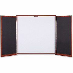 Lorell Dry-erase Whiteboard Presentation Cabinet Hinged Door - 47.3" Height x 47.3" Width x 4.8" Depth - 1 Each (LLR69866) Lorell Dry-erase Whiteboard Presentation Cabinet Hinged Door - 47.3" Height x 47.3" Width x 4.8" Depth - 1 Each (LLR69866)