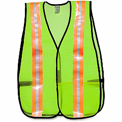 MCR Safety Mesh General Purpose Safety Vest Visibility Protection - Mesh - Lime - Reflective Strip, Lightweight - 1 Each (81008) MCR Safety Mesh General Purpose Safety Vest Visibility Protection - Mesh - Lime - Reflective Strip, Lightweight - 1 Each (81008)