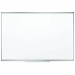 Mead Basic Dry-Erase Board 23.8" (2 ft) Width x 17.6" (1.5 ft) Height - White Melamine Surface - Silver Aluminum Frame - Durable, Marker Tray - 1 Each (85355) Mead Basic Dry-Erase Board 23.8" (2 ft) Width x 17.6" (1.5 ft) Height - White Melamine Surface - Silver Aluminum Frame - Durable, Marker Tray - 1 Each (85355)