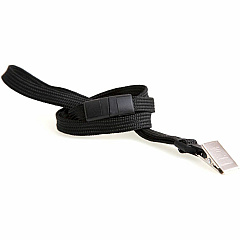 SICURIX Safety Breakaway Lanyard Clasp Attachment - 36" Length - Black - Nylon, Steel - 12 / Pack (65524) SICURIX Safety Breakaway Lanyard Clasp Attachment - 36" Length - Black - Nylon, Steel - 12 / Pack (65524)