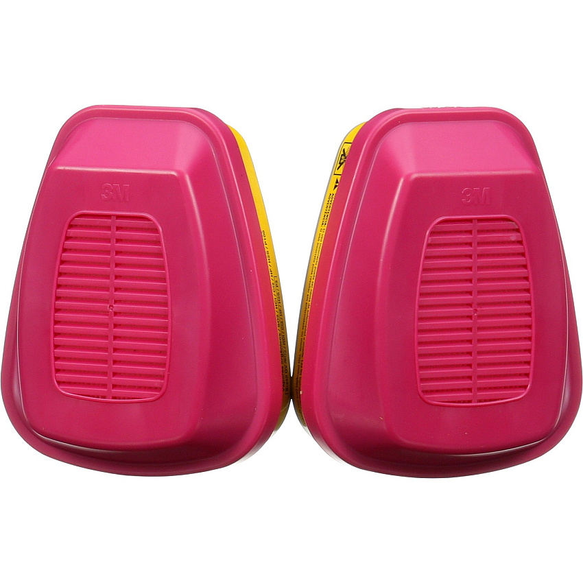 Tekk Protection Multipurpose Respirator Replacement Cartridges Liquid, Gases, Vapor Protection - Pink - 1 Pack (60923HB1C)