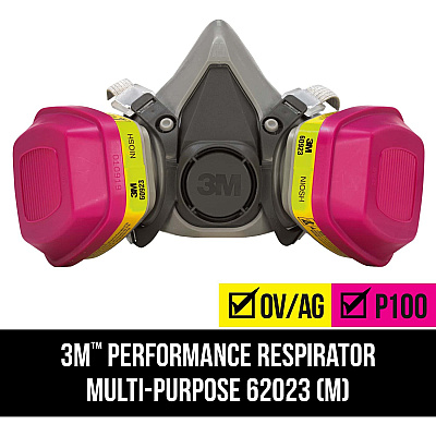 Tekk Protection Multipurpose Respirator Liquid Protection - Gray - Lightweight - 1 Each (62023HA1C)