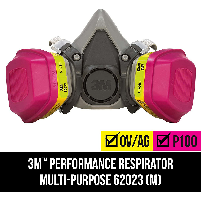 Tekk Protection Multipurpose Respirator Liquid Protection - Gray - Lightweight - 1 Each (62023HA1C)