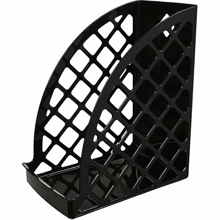 Deflecto Sustainable Office Magazine File Black - 1 Each (34904)